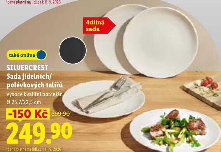 SILVERCREST Sada jídelních/ polévkových talířů  