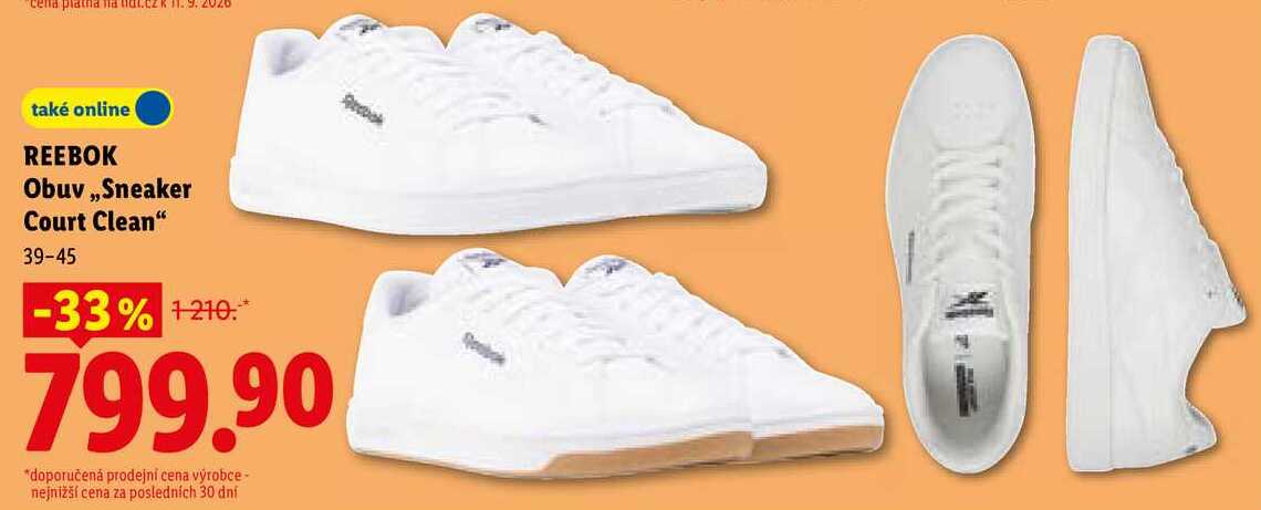 REEBOK Obuv ,,Sneaker Court Clean" 