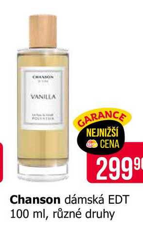 Chanson dámská EDT 100 ml, různé druhy