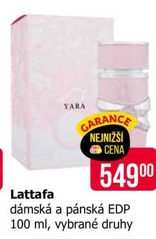 Lattafa dámská a pánská EDP 100 ml, vybrané druhy