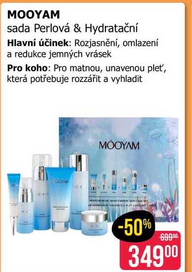 MOOYAM sada Perlová & Hydratační