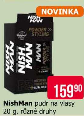 NishMan pudr na vlasy 20 g, různé druhy 