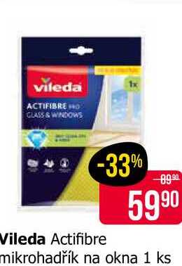 Vileda Actifibre mikrohadřík na okna 1 ks