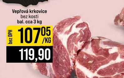 Vepřová krkovice bez kosti bal. cca 3 kg