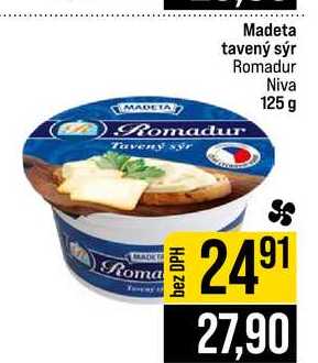 Madeta tavený sýr Romadur Niva 125 g