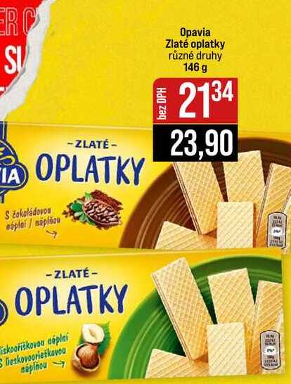 Opavia Zlaté oplatky různé druhy 146 g 