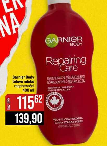 Garnier Body tělové mléko regenerační 400 ml