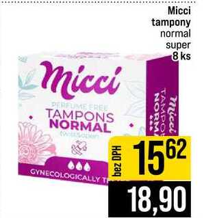 Micci tampony normal super 8 ks 