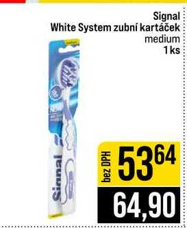 Signal White System zubní kartáček medium 1 ks 
