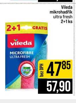 Vileda mikrohadřík ultra fresh 2+1 ks