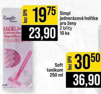 Simpl jednorázová holítka pro ženy 2 břity 10 ks