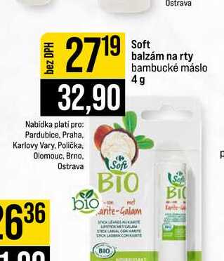 Soft balzám na rty bambucké máslo 4g 