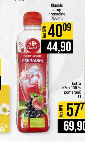 Classic sirup grenadine 750 ml