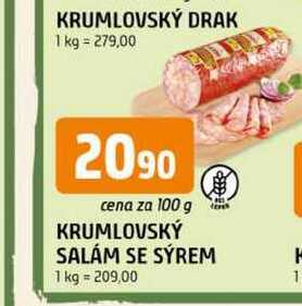 KRUMLOVSKÝ SALÁM SE SÝREM 100g