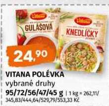 VITANA POLÉVKA vybrané druhy