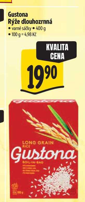 Gustona Rýže dlouhozrnná  400 g