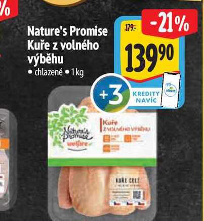 Nature's Promise Kuře z volného výběhu  1 kg