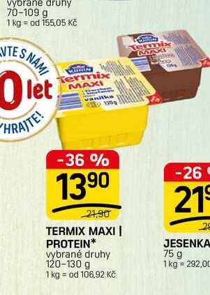 TERMIX MAXI | PROTEIN* vybrané druhy 120-130 g