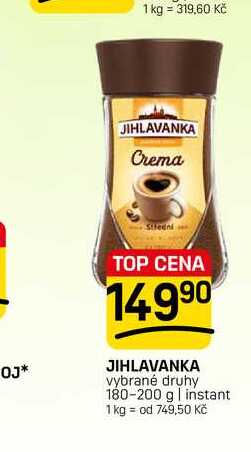JIHLAVANKA vybrané druhy 180-200 g | instant