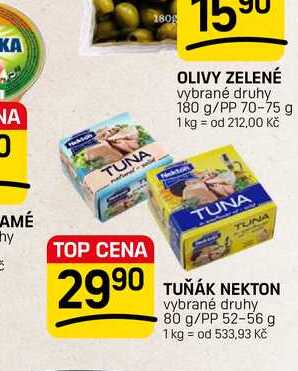 TUŇÁK NEKTON vybrané druhy 80 g/PP 52-56 g