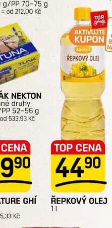 ŘEPKOVÝ OLEJ 1l
