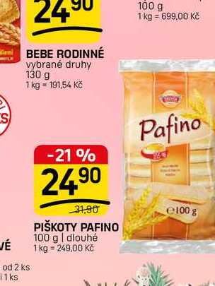PIŠKOTY PAFINO 100 g | dlouhé