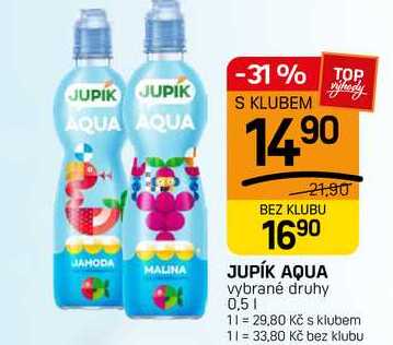 JUPÍK AQUA vybrané druhy 0,5l