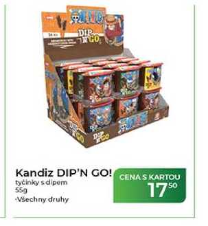 Kandiz DIP'N GO! tyčinky s dipem 55g