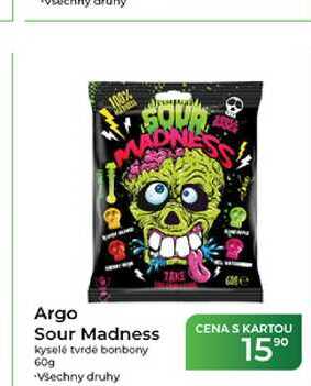 Argo Sour Madness kyselé tvrdé bonbony 60g