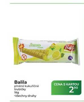 Balila plněné kukuřičné trubičky 18g