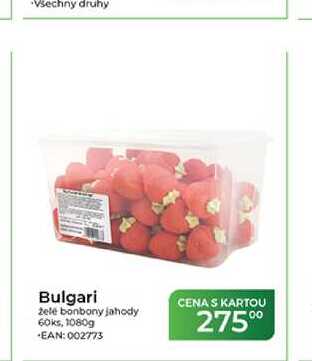 Bulgari želé bonbony jahody 60ks, 1080g