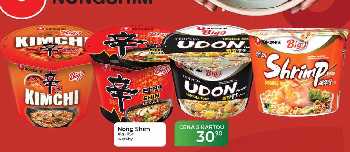 Nong Shim 111g-115g -4 druhy