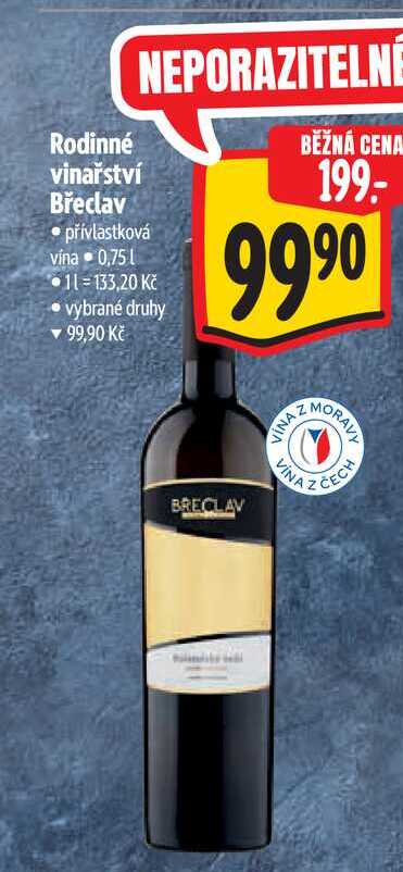 Rodinné   vinařství Břeclav  0,75 l