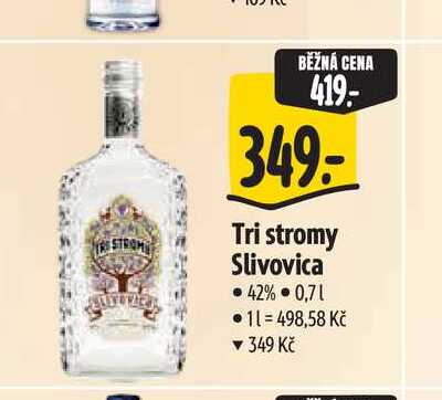 Tri stromy Slivovica 0,7l