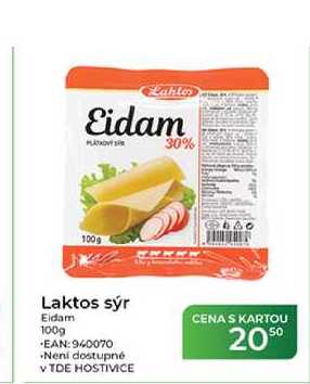 Laktos sýr Eidam 100g