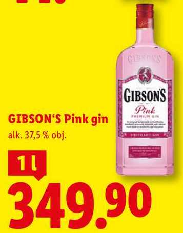 GIBSON'S Pink gin, 1L
