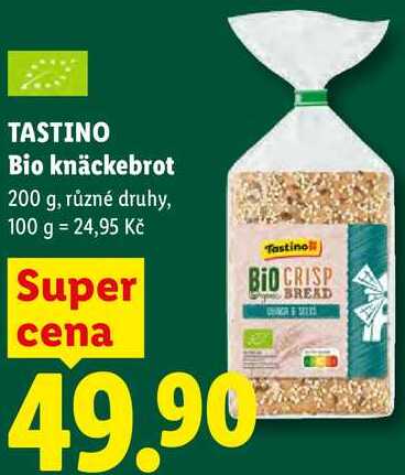 TASTINO Bio knäckebrot, 200 g