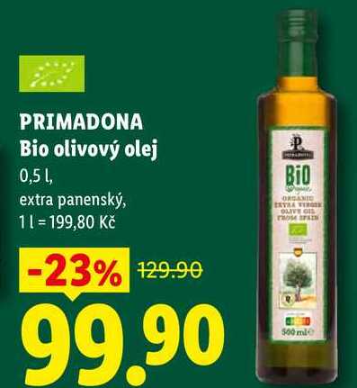 PRIMADONA Bio olivový olej, 0,5 l