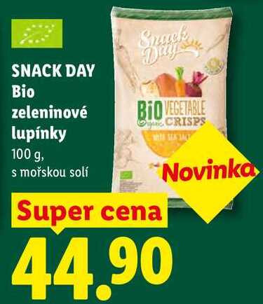 SNACK DAY Bio zeleninové lupínky, 100 g