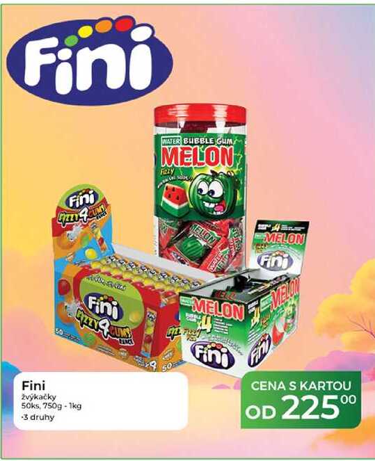 Fini žvýkačky 50ks, 750g - 1kg