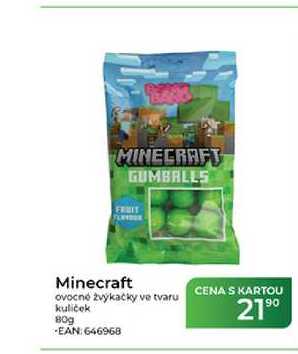 Minecraft ovocné žvýkačky ve tvaru kuliček 80g