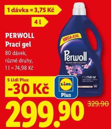 PERWOLL Prací gel, 80 dávek 