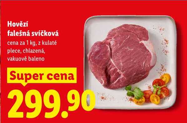 Hovězí falešná svíčková, cena za 1 kg