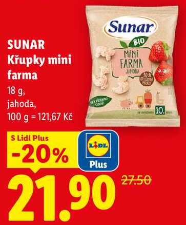 SUNAR Křupky mini farma, 18 g