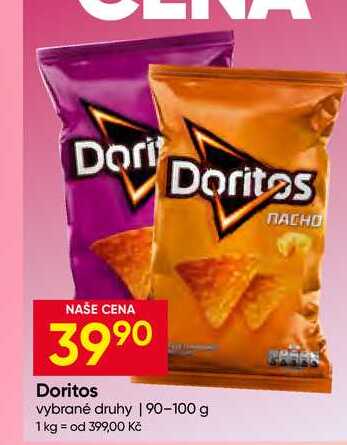 Doritos vybrané druhy 90-100 g
