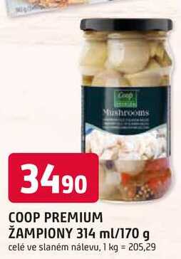COOP PREMIUM ŽAMPIONY 314 ml/170 g 