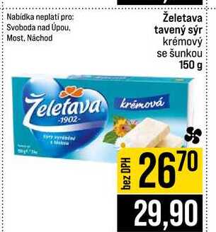Želetava tavený sýr krémový se šunkou 150 g