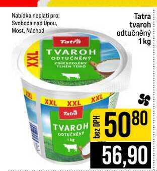Tatra tvaroh odtučněný 1kg
