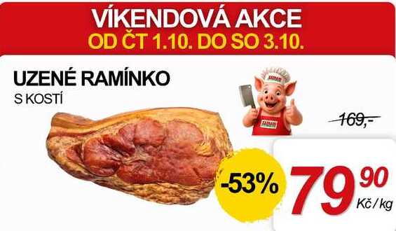 UZENÉ RAMÍNKO S KOSTÍ, 1 kg