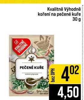 Kvalitně Výhodně koření na pečené kuře 30 g